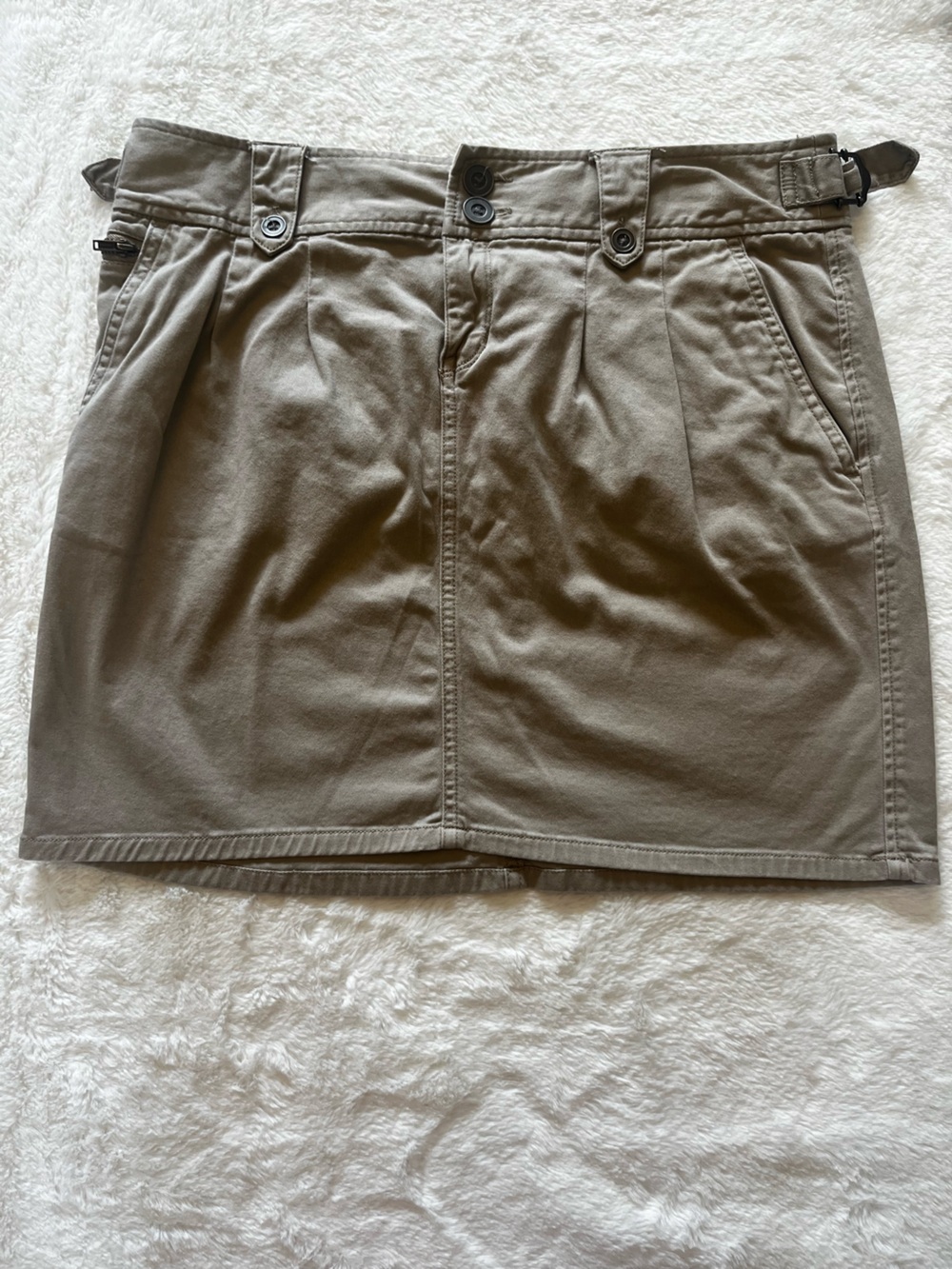 Converse Khaki Utility Mini Skirt